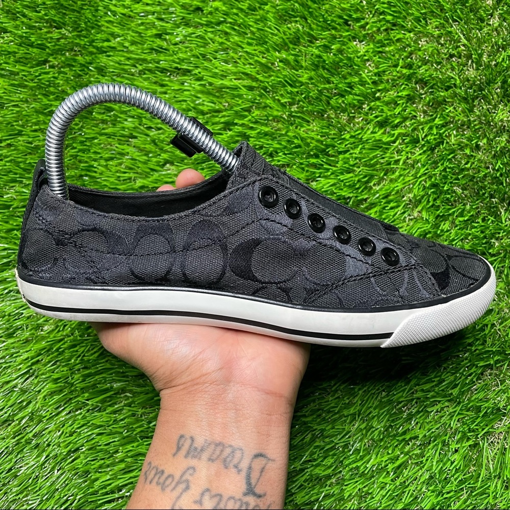 Coach Black Slip-On Sneakers
